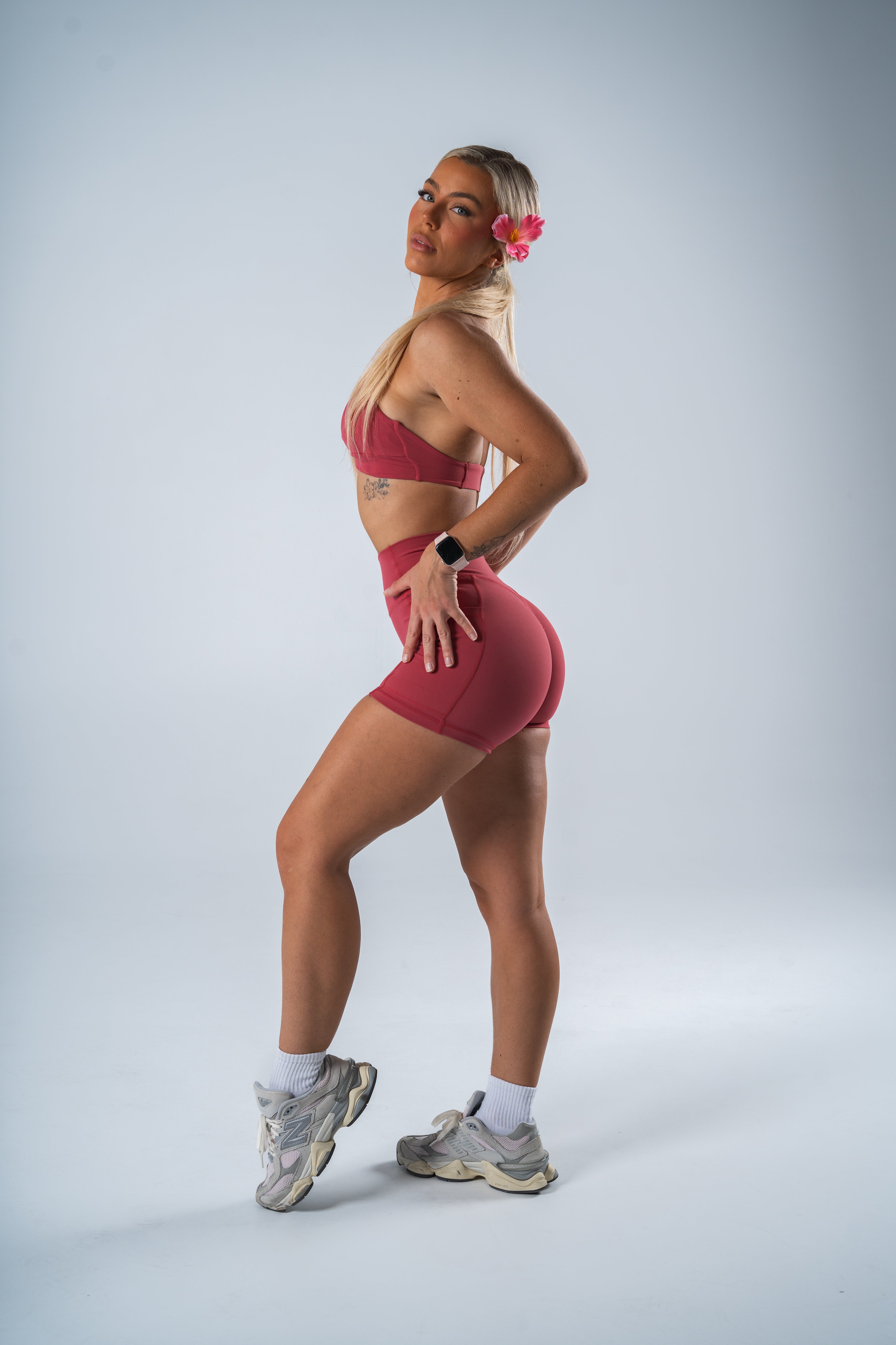 Watermelon Infinity Halter Neck Crop