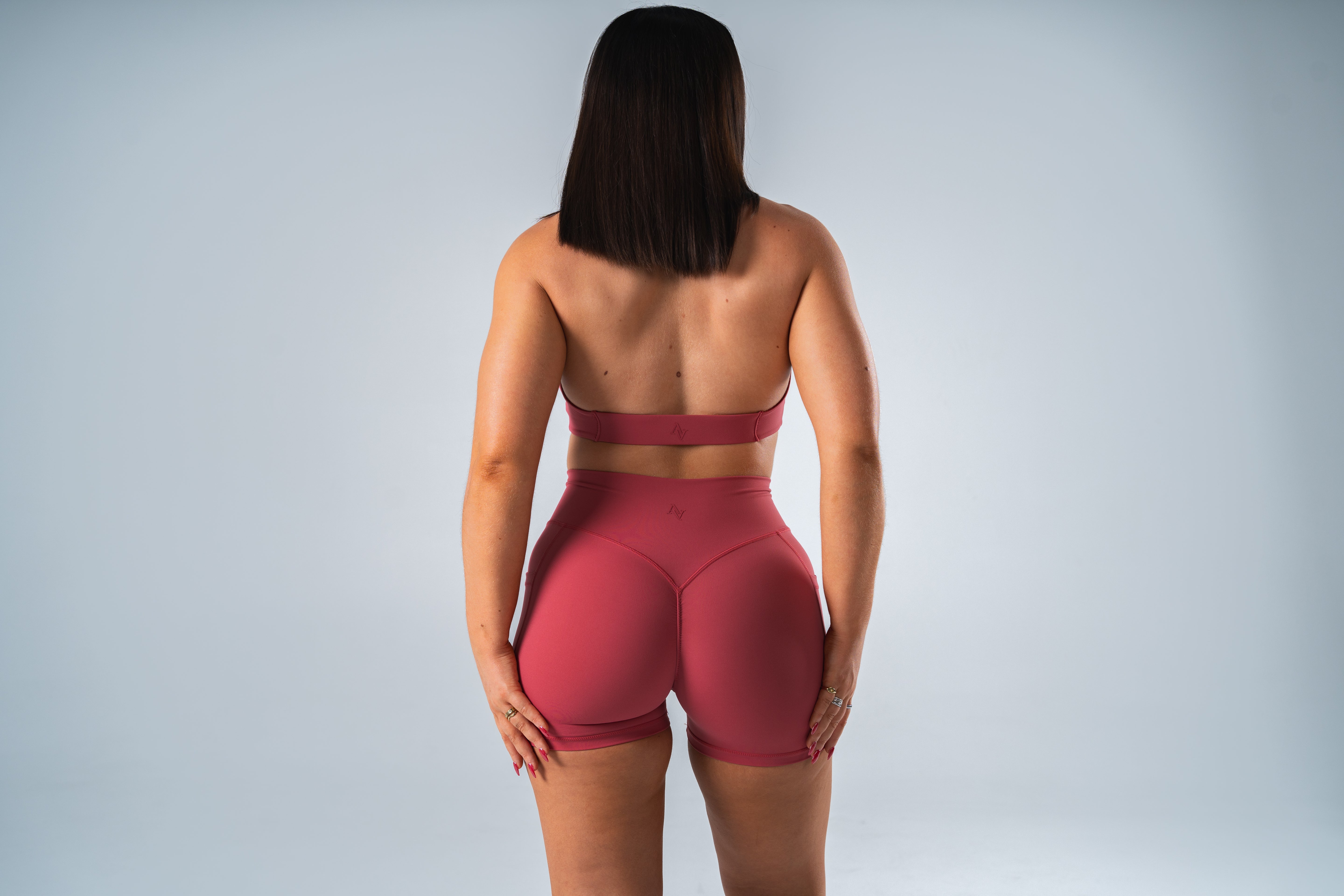 Watermelon Infinity Halter Neck Crop