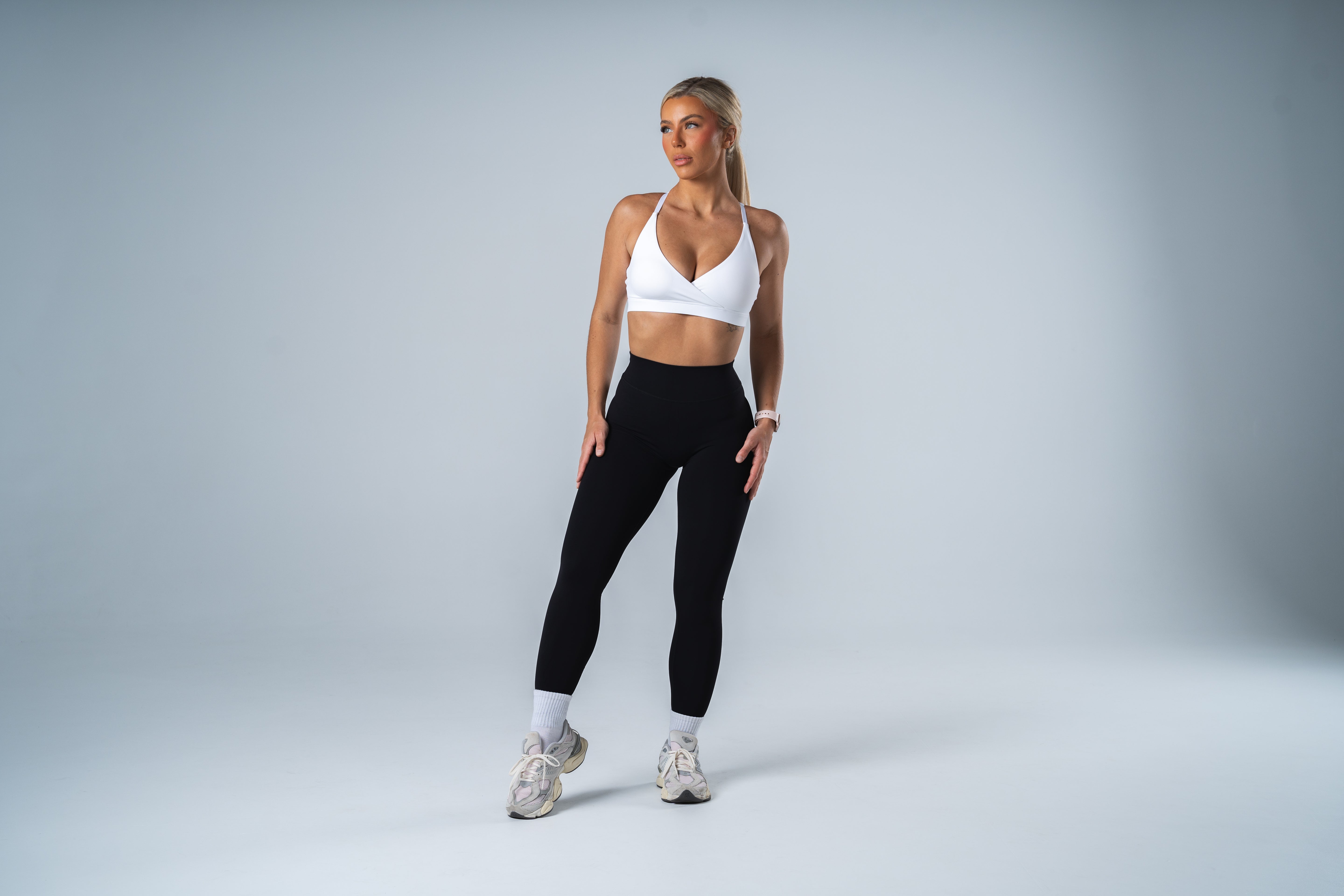 Aurora Sports Bra - White