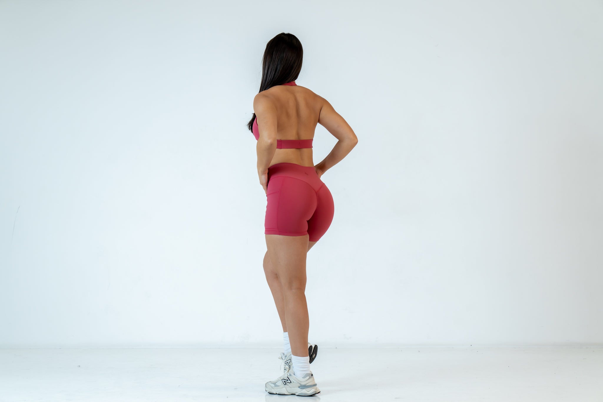 Watermelon Infinity Halter Neck Crop