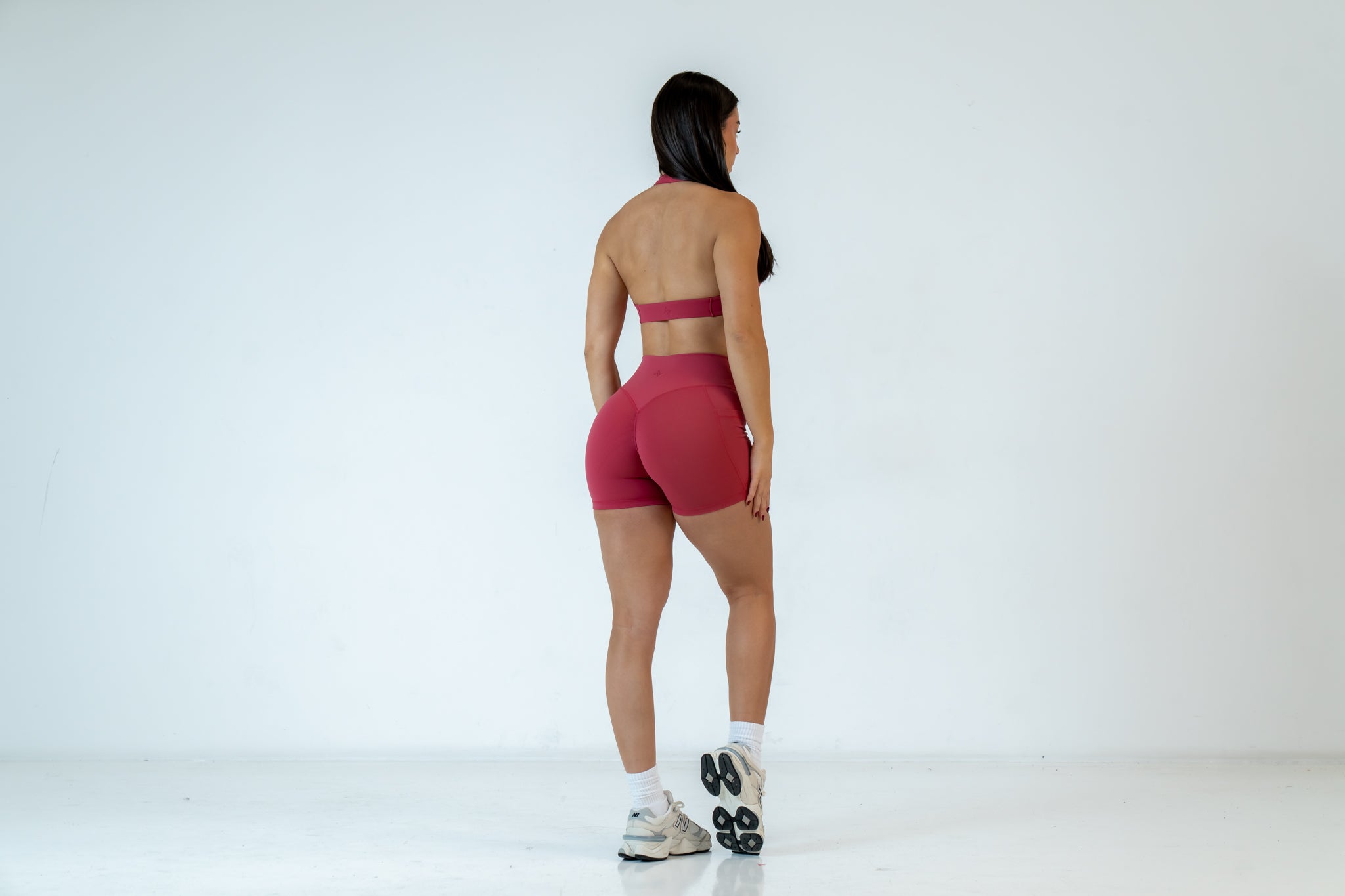 Watermelon Infinity Halter Neck Crop