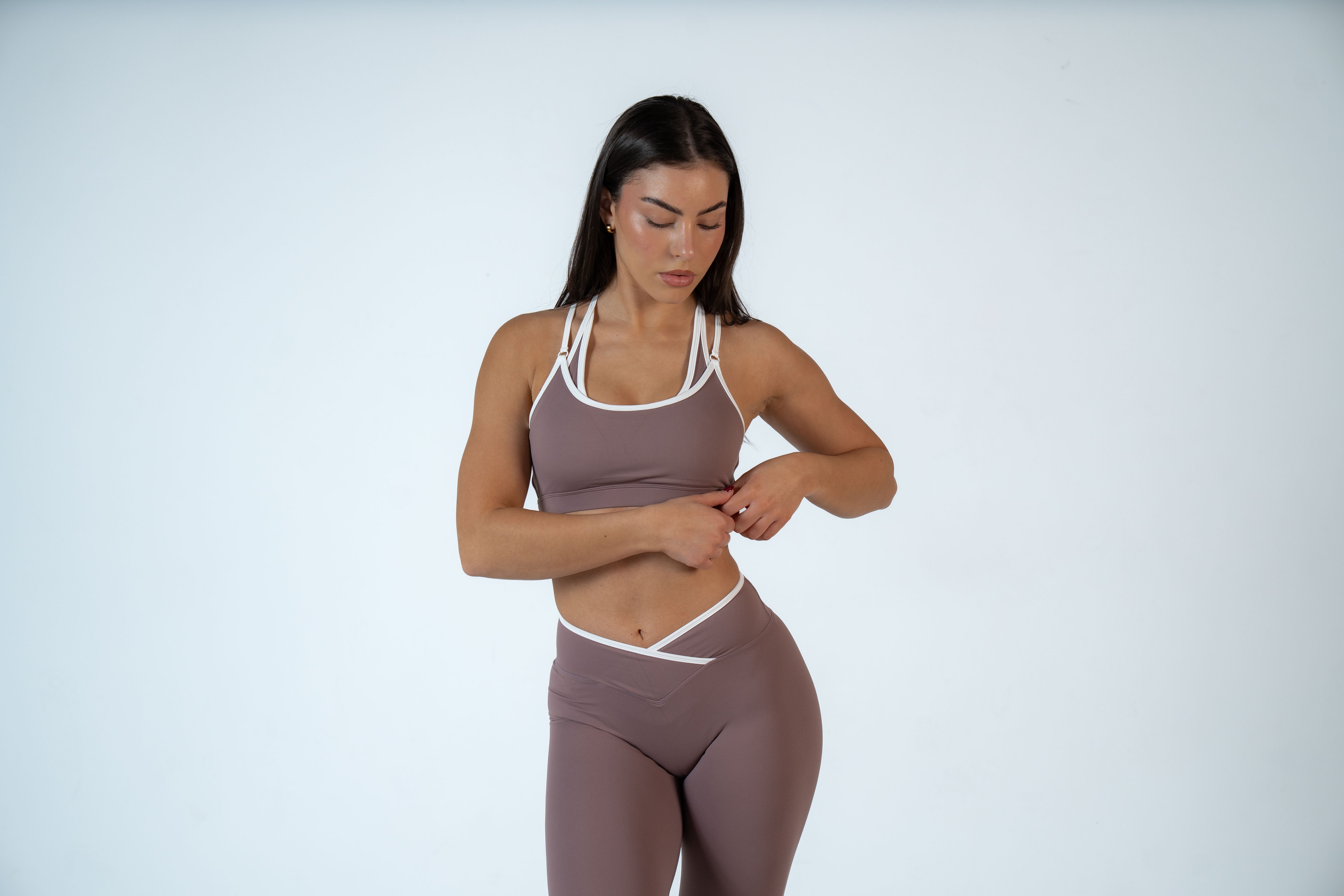 Nuè Luxè Crop - Mocha Mauve