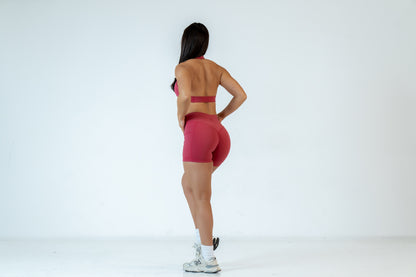 Watermelon Infinity Halter Neck Crop