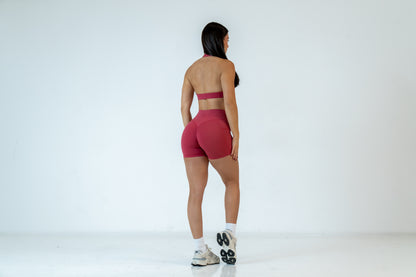 Watermelon Infinity Halter Neck Crop