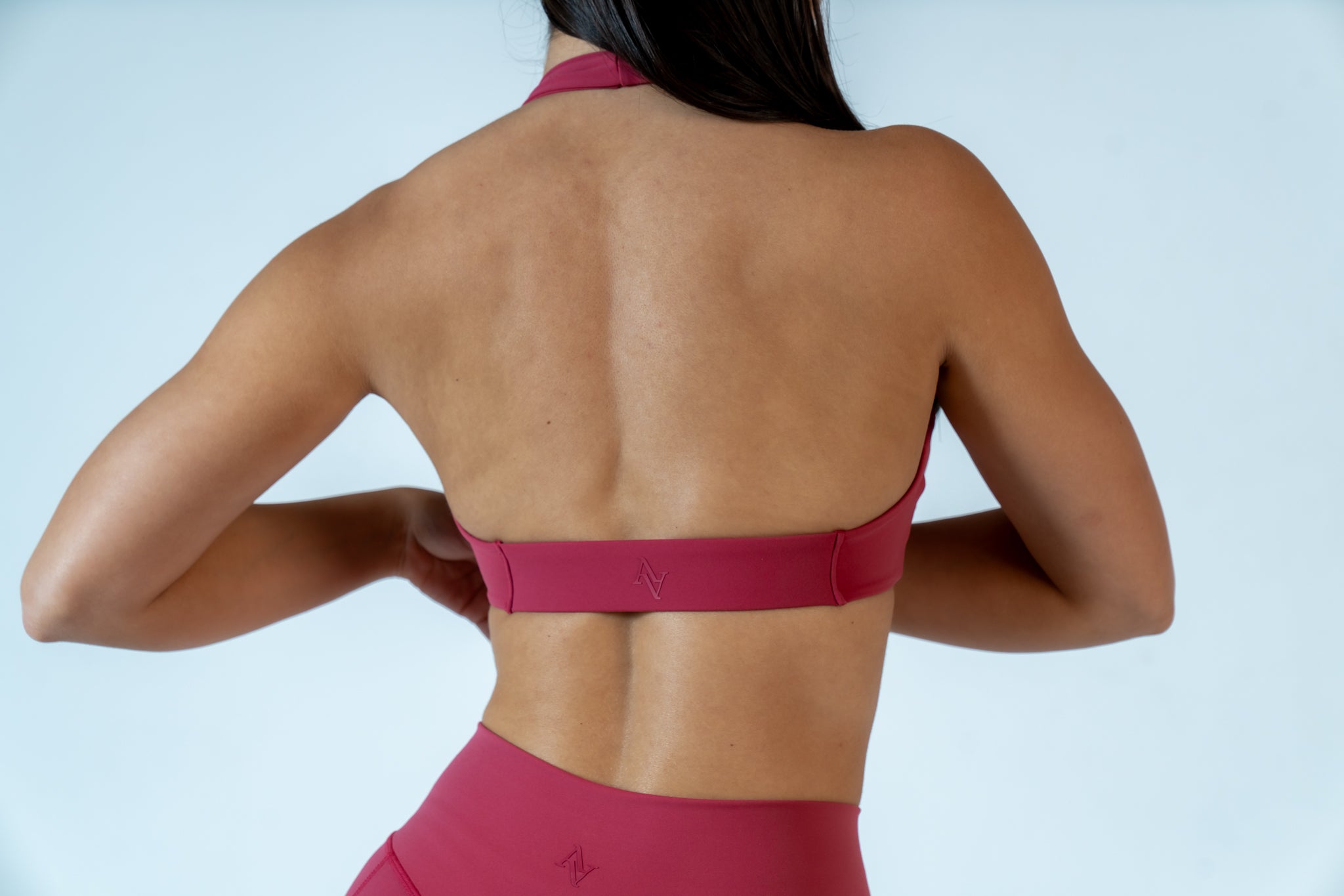 Watermelon Infinity Halter Neck Crop