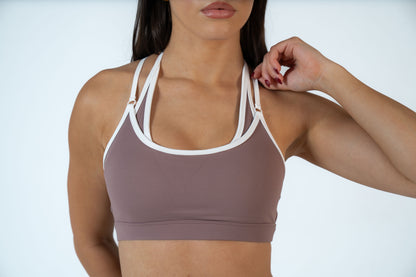 Nuè Luxè Crop - Mocha Mauve
