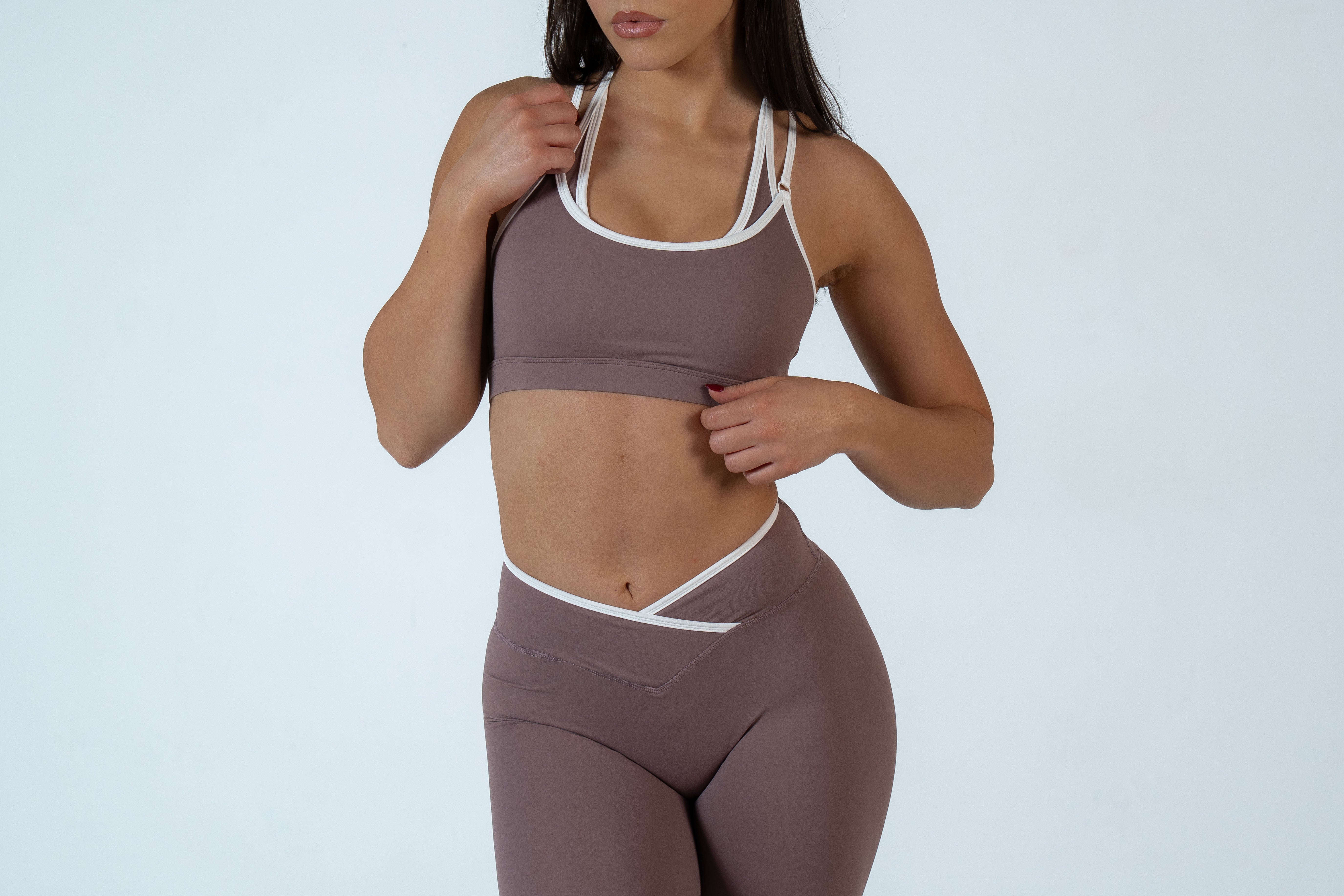 Nuè Luxè Crop - Mocha Mauve